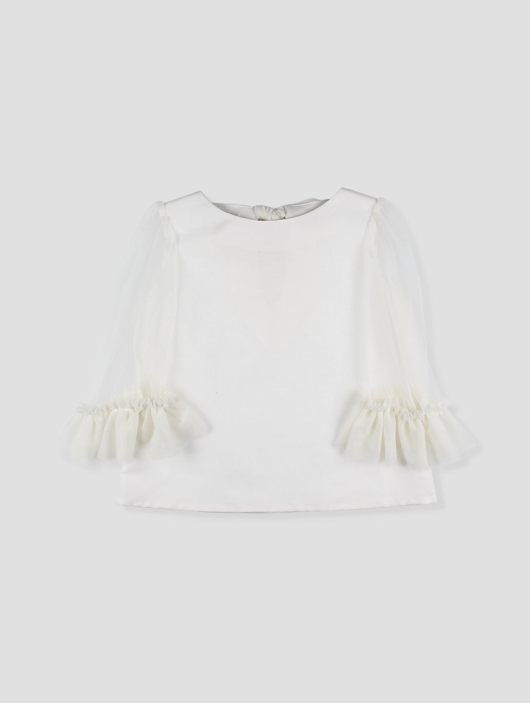 Conjunto niña blusa y falda con tul