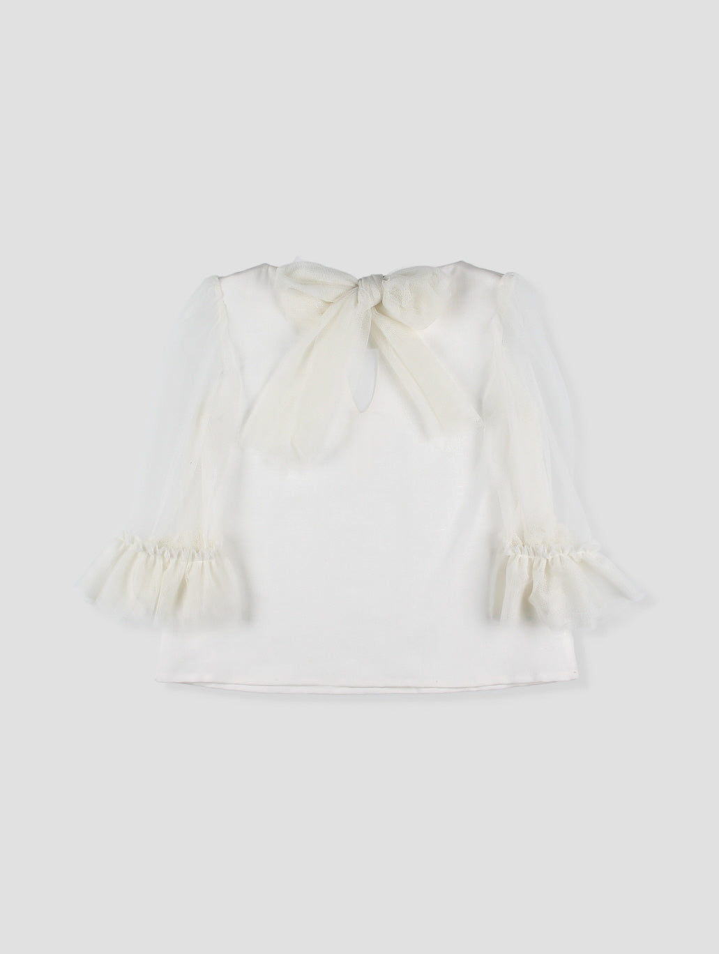 Conjunto niña blusa y falda con tul