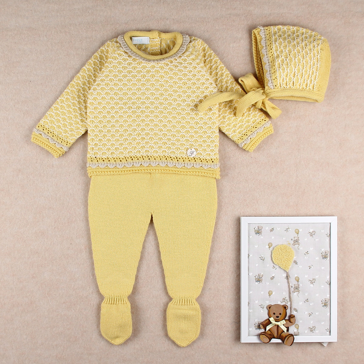Conjunto De Punto Calado Con Polaina Astúr