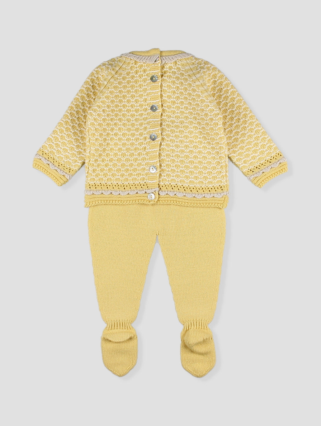 Conjunto De Punto Calado Con Polaina Astúr
