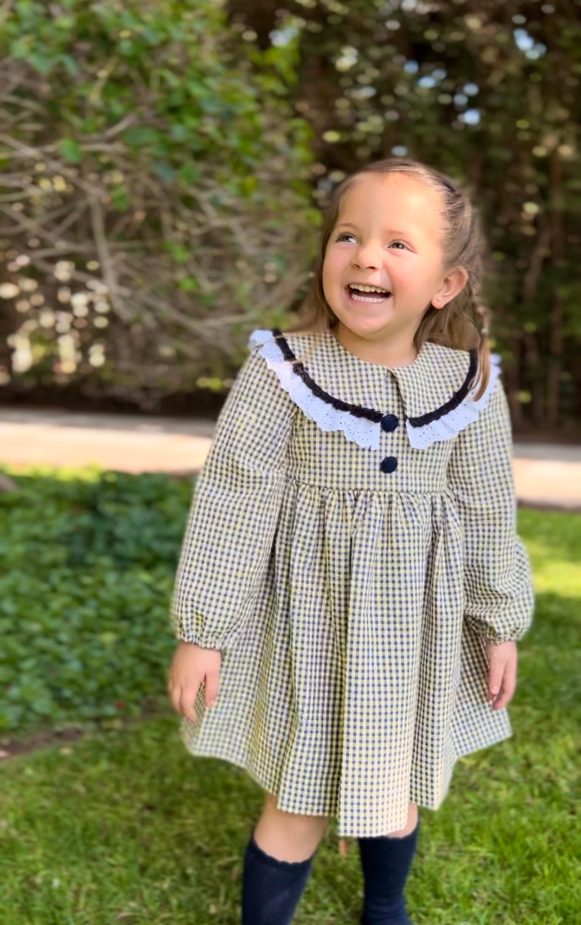 Vestido Cuadro Vichy Lluvia