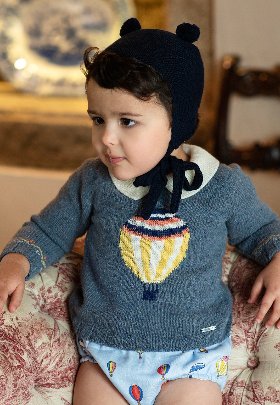 Capota Pompones Lana