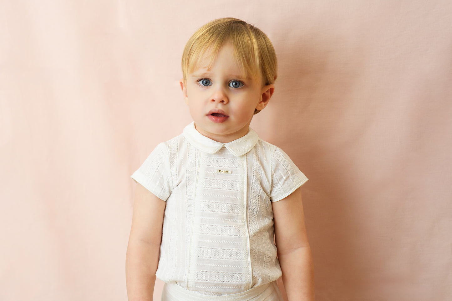 Conjunto bebé niño ceremonia camisa y pantalón corto