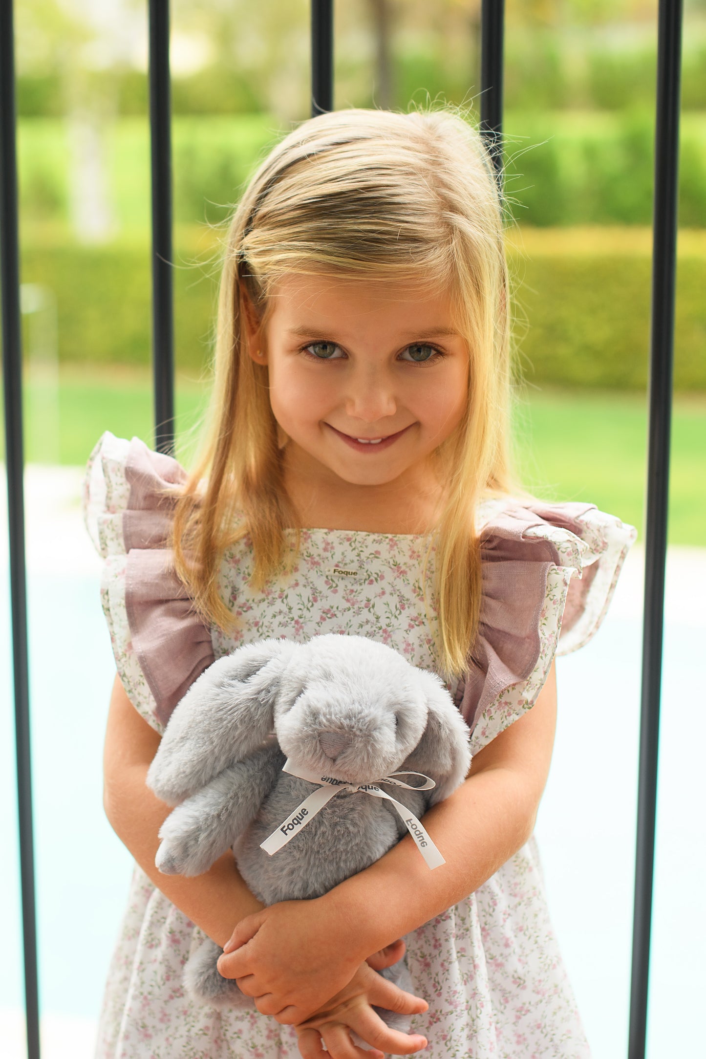 Vestido bebé niña estampado floral con volantes