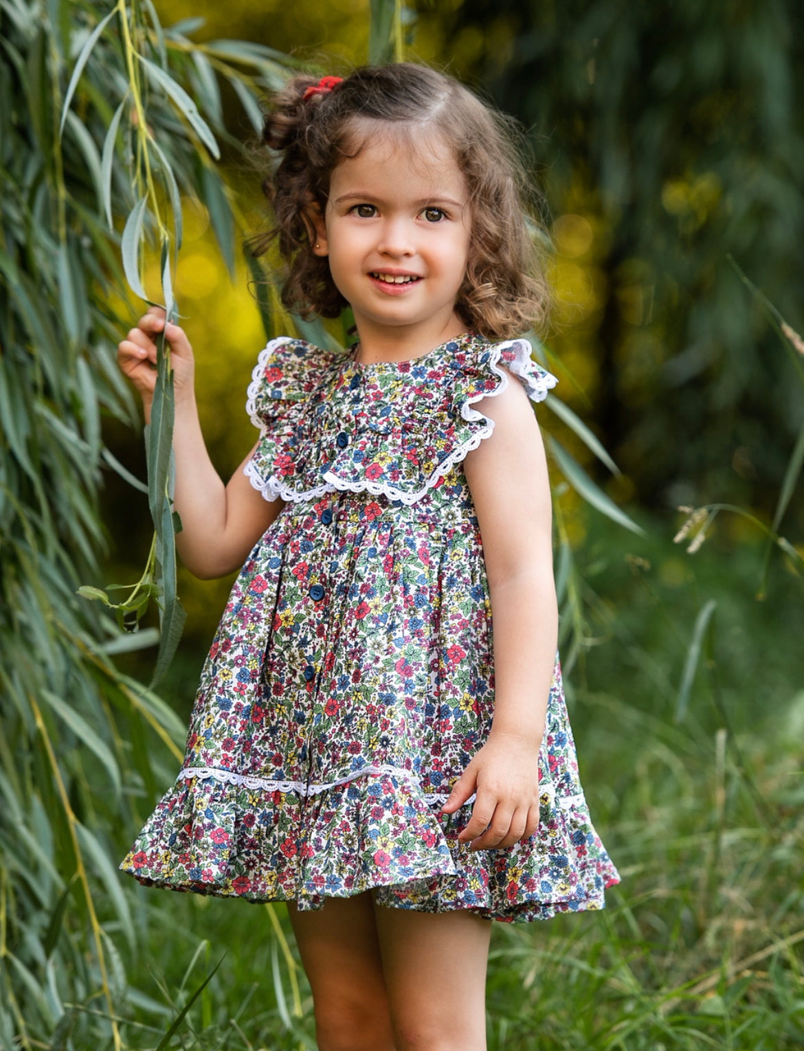 Vestido estampado flores