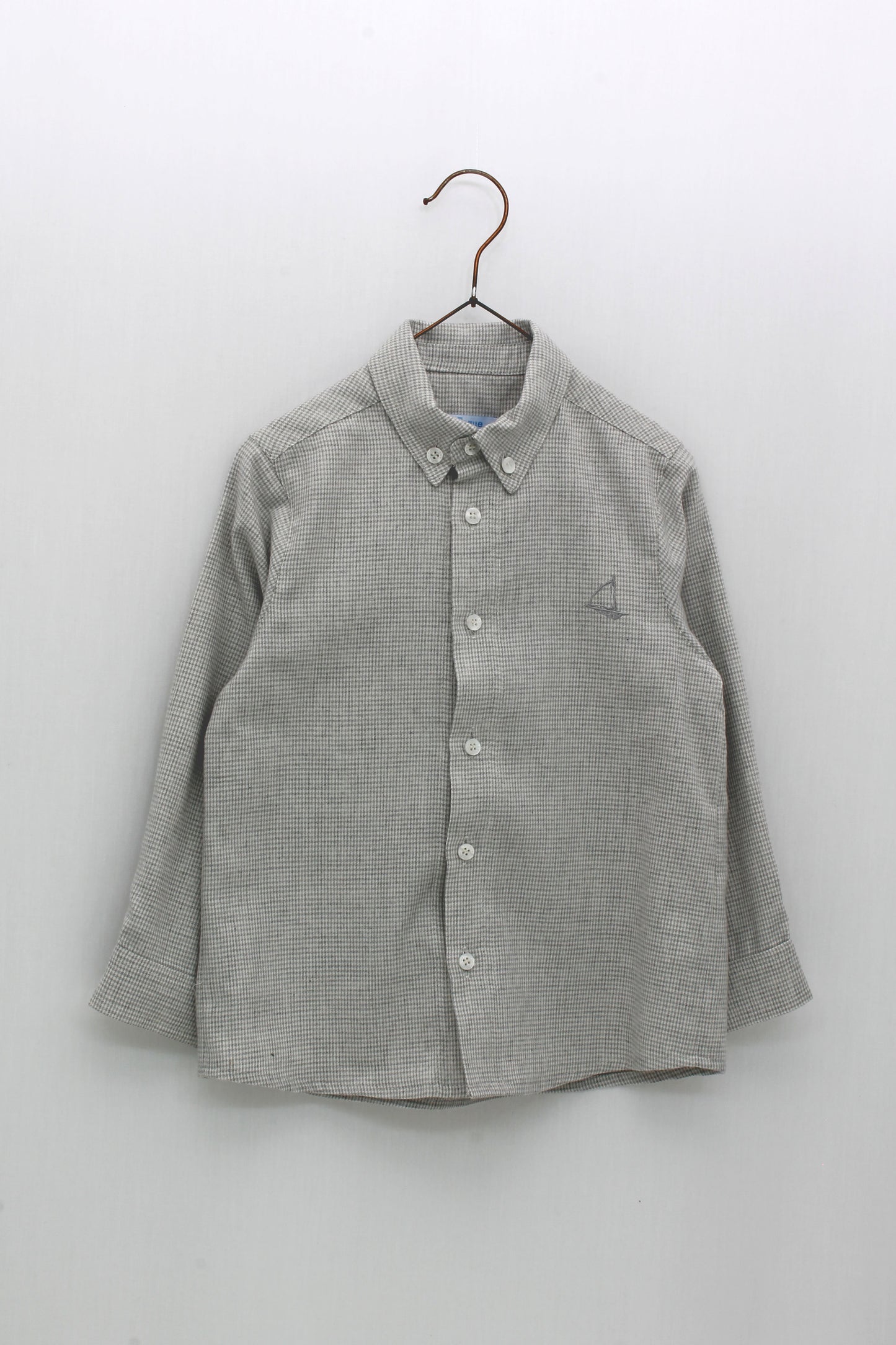 Checked Shirt and Pants Set (without sweater)