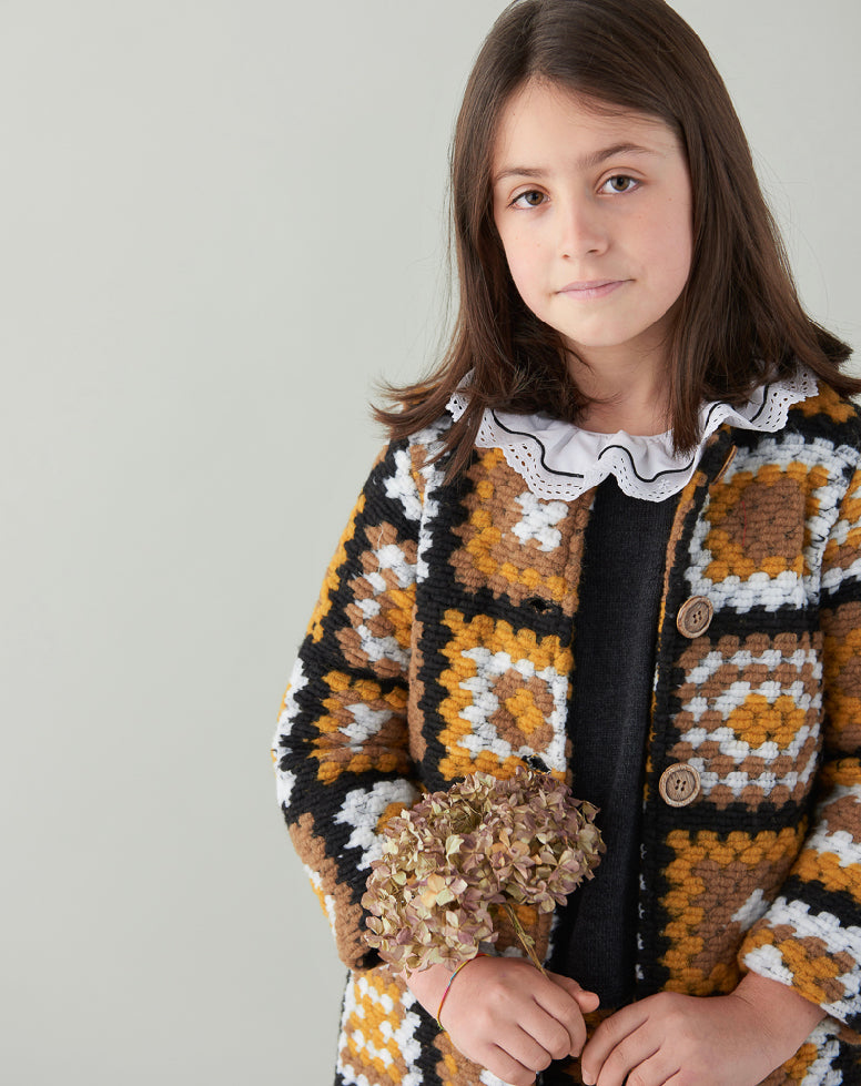 Abrigo Tejido Patchwork